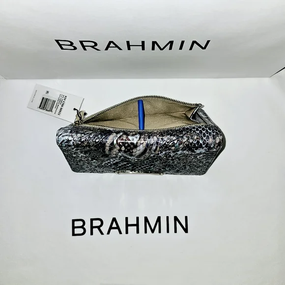 NWT Brahmin ICY PYTHON Ady Wallet